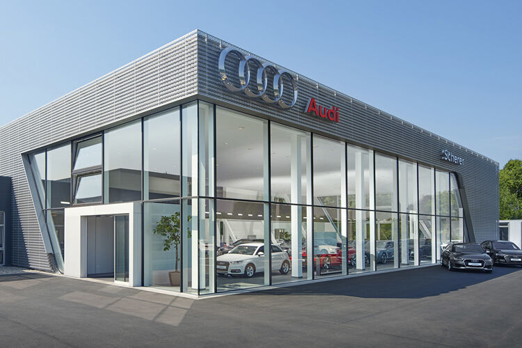 Die Scherer-Gruppe hat in Homburg neu gebaut. Entstanden ist ein Audi-Autohaus … (Scherer)
