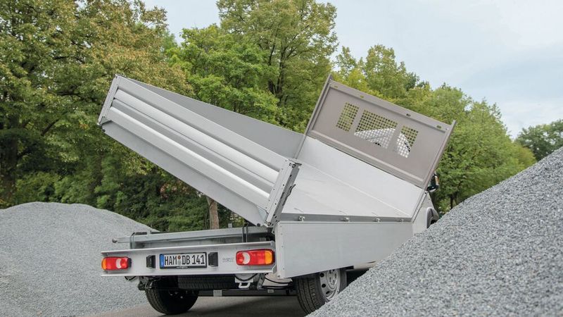 De-Bondt-Kipper in Alu-Stahl-Verbundkonstruktion für die Transporterklasse aus eigener Fertigung.