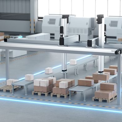 Vom Kommissionieren, Sortieren und Palettieren bis zum autonomen Transport: Bosch Rexroth präsentiert zur LogiMAT 2026 sein breites Standardportfolio für eine schnellere, flexiblere und energieeffizientere Intralogistik.  (Bild: Bosch Rexroth AG)
