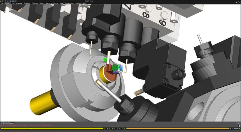 Vericut 9.4 offers improved support of Multi-Tool Stations (MTS),  (Source: CG Tech)