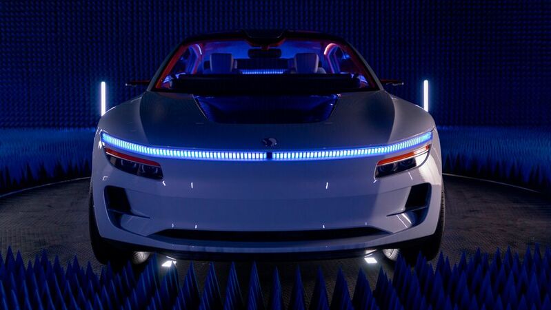 Auf der CES 2023 hat Qualcomm Technologies das Konzeptfahrzeug "Snapdragon Digital Chassis Concept Vehicle" vorgestellt. 
