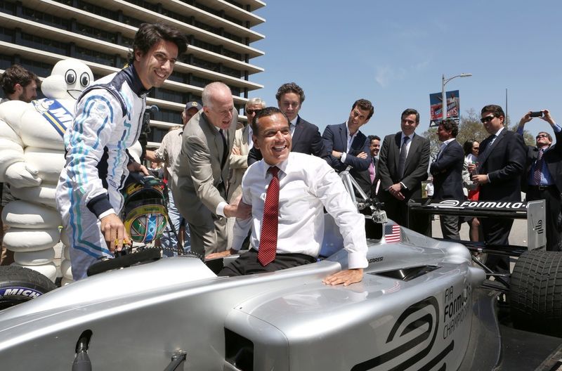 Die vollelektrischen Rennboliden machen auch L.A. unsicher. (Formula E)