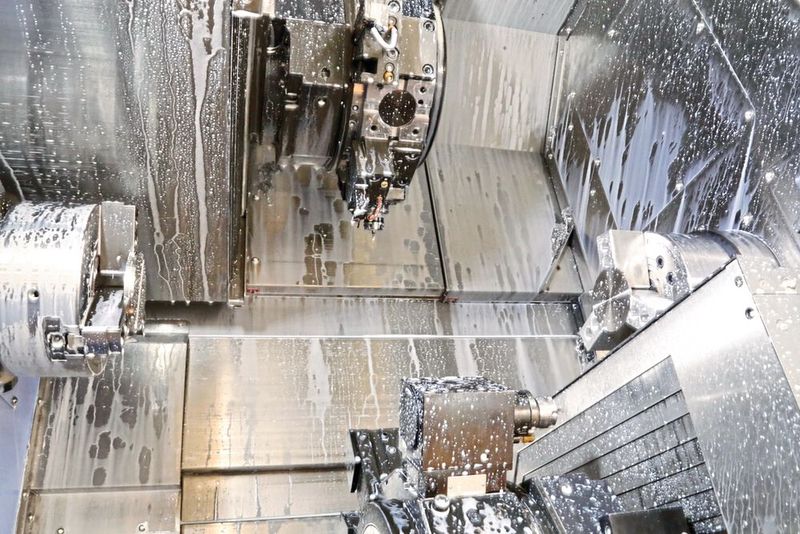 Zwei Spindeln und zwei Revolver mit Y-Achse sorgen für mehr Produktivität: Seit Installation im Dezember 2019 läuft die Maschine mit einer Auslastung von 80 bis 100 Prozent. (Bild: Anne Richter, SMM)