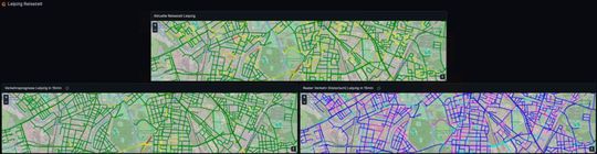 Eine zentrale Anwendung innerhalb von AIAMO ist die kontinuierliche Analyse aktueller Verkehrslagen auf Basis von Live-FCD. (Bild:  Theis Consult | FKFS)