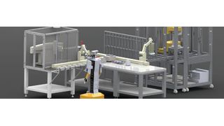 Abb. 1: Das vollautomatisierte Analytiklabor der Zukunft – so könnte es aussehen. (Universität Rostock)