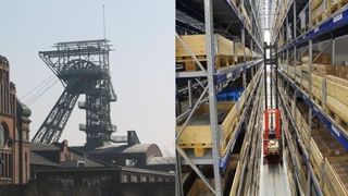 NRW kämpft mit dem Strukturwandel. Viele Kommunen werben um die Logistik. (Bild: Tbachner, wikipedia, gemeinfrei, Weber Collage: Weber)