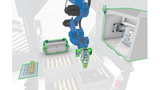 Der »Robo Operator« kann KMU dabei unterstützen, auch in Zeiten des Fachkräftemangels die Produktion weiterzuführen und Auftragsspitzen zu bewältigen. (Bild: Fraunhofer IWU (IP))