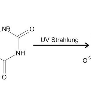 Abb. 1: UV-Strahlung beispielsweise aus dem Sonnenlicht führt zur Einführung von Thymindimeren in die DNA.