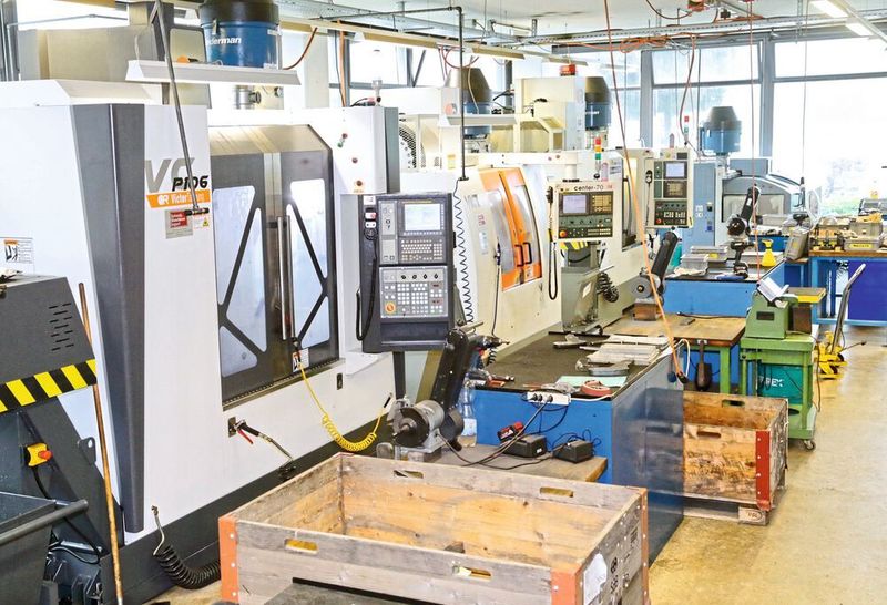 In der mechanischen Fertigung sind insgesamt zehn Werkzeugmaschinen der Marke Victor im Einsatz, davon sieben Bearbeitungszentren und drei Drehmaschinen. (Anne Richter, SMM)