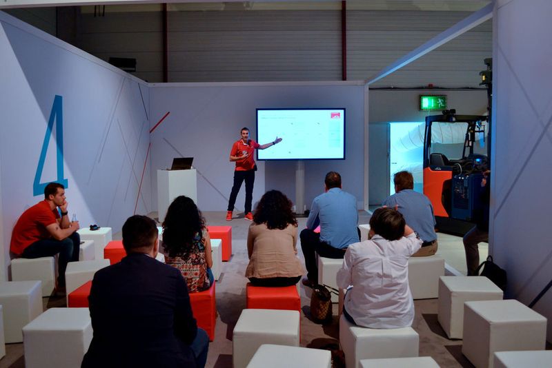 Impressionen von der World of Material Handling am 11. Juni 2018 in Mannheim. Gastgeber waren Linde und Dematic. (Sergio Caré-Lucas)