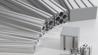 The aluminium profile technology of the item Building Kit System has been used to build a huge variety of structures for decades.  (Source: item)
