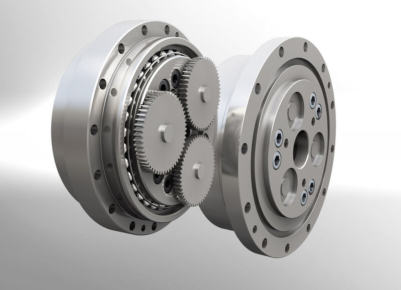 Die RV-N-Getriebe basieren auf der RV-E-Serie und zeichnen sich durch eine kompakte, leichte Bauform sowie eine hohe Positioniergenauigkeit, Steifigkeit und Leistungsdichte aus. (Bild: Nabtesco)