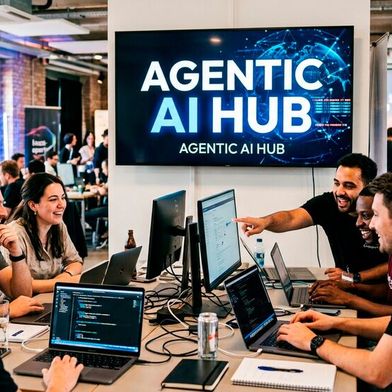 Von der Bewerbung in die dreimonatige Praxis-Pilotierung: Der „Agentic AI Hub“ macht es möglich. (Bild: Gemini / KI-generiert)