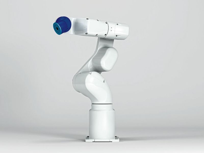 Ein möglicher Gewinn: der Epson VT-06 - vertikal orientierter Knickarmroboter. (Epson)