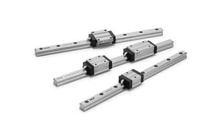 Die jüngsten Veröffentlichungen des Normen-Arbeitsausschusses „Linearwälzlager einschließlich Teile und Zubehör“ betreffen die Profilschienenführungen mit kompakten Kugel- oder Rollenumlaufwagen. (SKF)