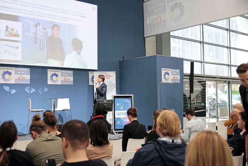 Im High-Tech Forum by IVAM fand die Veranstaltungsreihe Europe meets USA – Hightech for medical devices statt. Sie fördert gezielt die Zusammenarbeit zwischen Komponentenherstellern, Geräteherstellern und Anwendern aus Europa und den USA. (Bild: Breunig – VCG)