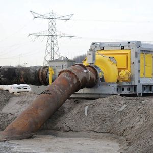 The compact and lightweight BA-C500S11 pump unit during operation.