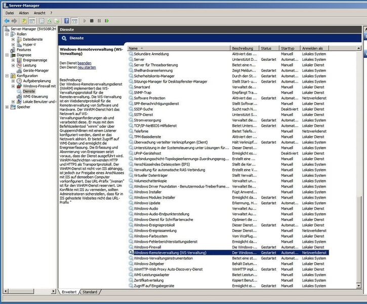 Auch auf dem Windows-Server finden Sie nach dem Setup von WinRM den Dienst in der Liste der Windows-Dienste. (Archiv: Vogel Business Media)