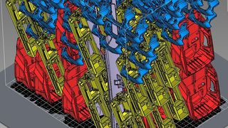 Speziell für Metalldruckverfahren unterstützt 4D-Additive die einfache teilautomatische Erzeugung von Stützstrukturen sowie von Lattice-Geometrien für die Fertigung bei gleichzeitiger Materialeinsparung. (Core Technologies)