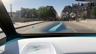 Mit Hilfe von Head-up-Displays kann der Fahrer den Verkehr im Blick behalten und zugleich viele fahrrelevante Informationen ablesen. (Volkswagen)
