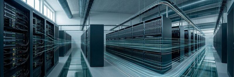 Skalierbare Datensouveränität ist das Fundament für den Weg von der rechenintensiven KI-Verarbeitung über wachsende Datenströme hin zu nachhaltigen, energieeffizienten Speichersystemen.(Bild:  Gemini / KI-generiert)