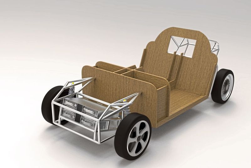 Das Chassis des Luca besteht aus der aus Verbundstoff gefertigten Wanne und zwei Alukonstruktionen. (TU Ecomotive)