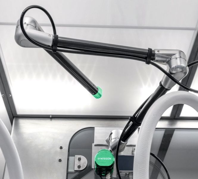 Die Integration des Filterscan-Systems in die Versynta FFP Small Batch gewährleistet  Produktsicherheit und größere Datenintegrität. (Bild: Syntegon)