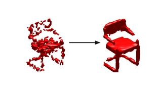 Die Saarbrücker Informatiker können aus solch fehlerhaften Daten die ursprünglichen Objekte rekonstruieren.  (Bild: MPI)