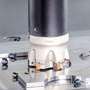 Exakt bis in die Ecken: Aufsteckfräser der Reihe Neodo S890 mit Wendeschneidplatten zum Plan- und Eckfräsen.  (Bild:  Iscar)