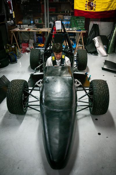 115 Studenten-Team kämpften am 29. Juli bis 3. August um den Sieg bei dem Formula Student Germany Wettbewerb 2014 am Hockenheimring (Formula Student Germany)
