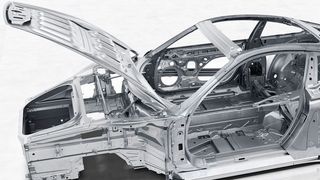 Mit insgesamt zehn Verfahren setzt Porsche die Karosserie des neuen 911 zusammen. (Porsche)