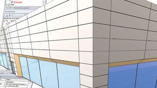 Hicad Alucobond: Die CAD-Lösung für den Fassadenbau unterstützt den Anwender vom Entwurf der gesamten Gebäudehülle bis zur Ausgabe der dazugehörigen Fertigungsunterlagen (ISD Group)