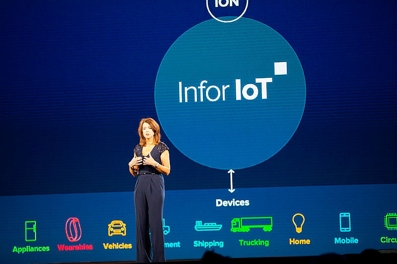 Infor COO Pam Murphy stellte die neue IoT-Plattform vor. (Infor)