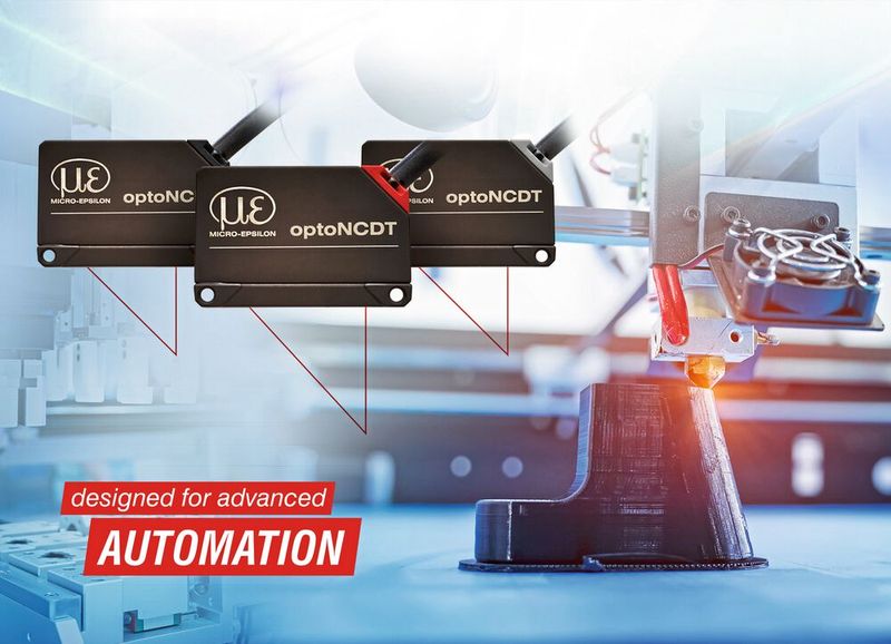 Laser-Triangulationssensoren bilden eine Schlüsseltechnologie in der fortschrittlichen Automatisierung. Sie sind unverzichtbar, wenn es um exakte Abstandsmessungen in Maschinen, Anlagen und Prüfstanden geht. (Bild: Micro-Epsilon)