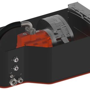 Das Smart Power Pack L ist für Leistungen bis über 30 kW (Hochvolt 400 bis 800 VDC) ausgelegt.(Bild:  Bucher Hydraulics)