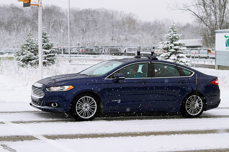 Ford unterzog seinen autonomen Prototypen einem Härtetest. (Foto: Ford)