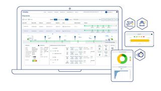 So sieht die Benutzeroberfläche des Luftfracht-Tracking-Tools von Bluebox Systems aus. Damit können auch Verspätungen bei zeitkritischen Lieferungen aufgedeckt werden. Das war unter anderem für Otonomi der Grund, sich für das System zu entscheiden. Hier mehr dazu ... (Bild: Bleubox Systems)