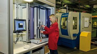 Der optische NC-Wellenmessplatz Mar-Shaft Helio-Scope reduziert den Messzyklus erheblich. (Archiv: Vogel Business Media)