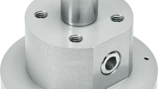 Fast berührungslos: der Greifer OGGB nach dem Bernoulli-Prinzip. (Bild: Festo)