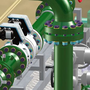 Genormte Formteile aus der Bibliothek unterstützen die Konstrukteure bei Gasklar dabei, schnell und unkompliziert Rohrleitungs- und Anlagenverläufe zu erstellen.(Bild:  EWE)