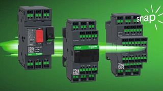 Die neue TeSys Snap-In Baureihe mit werkzeuglosen 
Anschlussklemmen lässt sich in Sekundenschnelle verkabeln (Bild: Schneider Electric)