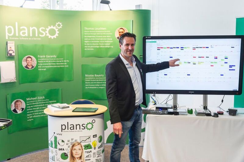 Planso ist eine Software zur Kapazitätsplanung in der Werkstatt. Geschäftsführer Stephan Helbig stellte sie in Würzburg den Karosserie- und Lackbetrieben vor. (Rainer Wengel)