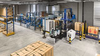 The MS-6 KR-ZV is the specialist for horizontal strapping of, for example, delicate promotional displays. (Image:Mosca)