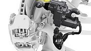 Schwenkt aus: Die Hinterachslenkung von ZF macht Autos beweglicher. (Foto: ZF)