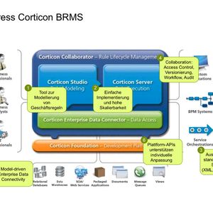 Auf einen Blick: die wichtigsten Komponenten von Progress Corticon.