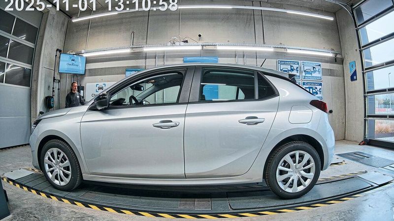 Aufnahme der linksseitig mittig, etwa 90 Zentimeter über dem Boden positionierten Weitwinkelkamera. Datum und Uhrzeit werden automatisch eingefügt.(Bild:  Checksnap)