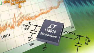 Der LT 8614: ein synchroner 42 V/4 A(IOUT)/2,2 MHz-Abwärtsregler mit um 20 dB reduzierten EM/EMC-Emissionen (Bild: Linear Technology)