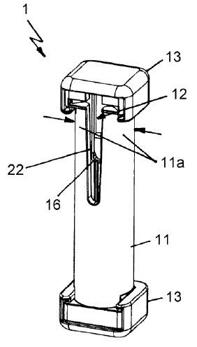 Container für Dentalimplantate(Bild:  Gebrüder Klöcker/DPMA)