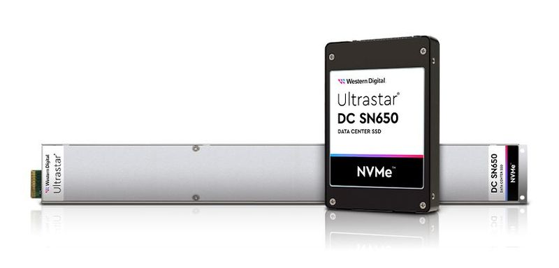 Das Datacenter-SSD Ultrastar DC SN650 kommt in zwei Formfaktoren auf den Markt: Als 2,5-Zoll-Gerät und im Ruler-Format E1.L. (Bild: Western Digital)