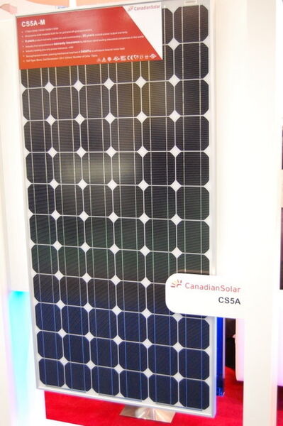 Ausstellungsstück von Canadian Solar (Archiv: Vogel Business Media)